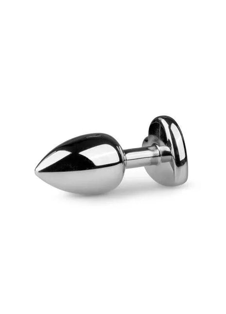 Metal Butt Plug No. 2 - Silver/Clear