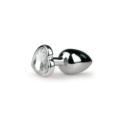 Metal Butt Plug No. 2 - Silver/Clear