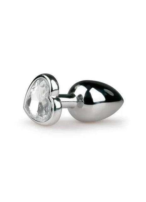 Metal Butt Plug No. 2 - Silver/Clear