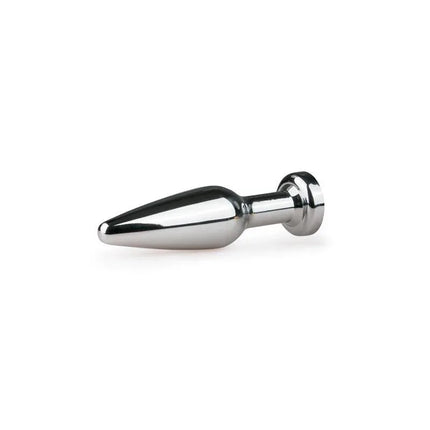 Metal Butt Plug No.9 - Silver/Clear