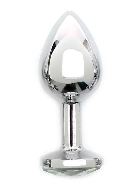 Metal Butt Plug Sofia Clear Jewel
