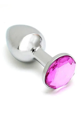 Metal Butt Plug Sofia Pink Jewel
