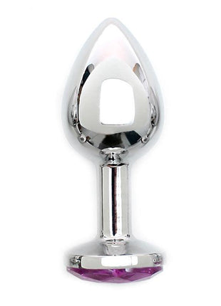 Metal Butt Plug Sofia Pink Jewel
