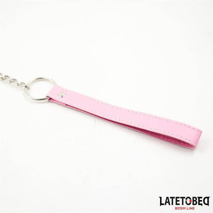 Metal Chain Leash Pink 65cm by LATETOBED