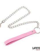 Metal Chain Leash Pink 65cm by LATETOBED