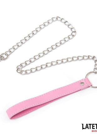 Metal Chain Leash Pink 65cm by LATETOBED