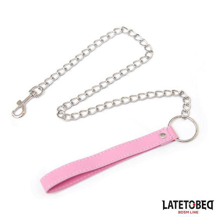 Metal Chain Leash Pink 65cm by LATETOBED