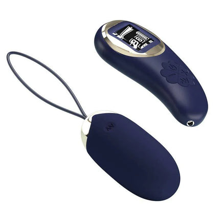 Mina Vibrating Egg with Digital Screen Remote control Blue