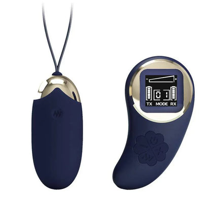 Mina Vibrating Egg with Digital Screen Remote control Blue