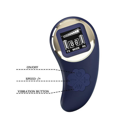 Mina Vibrating Egg with Digital Screen Remote control Blue