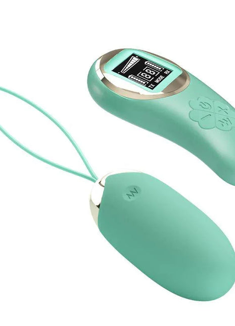 Mina Vibrating Egg with Digital Screen remote control green