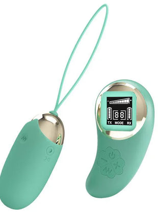 Mina Vibrating Egg with Digital Screen remote control green