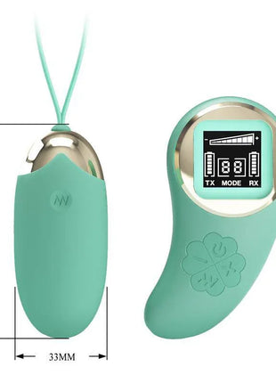 Mina Vibrating Egg with Digital Screen remote control green