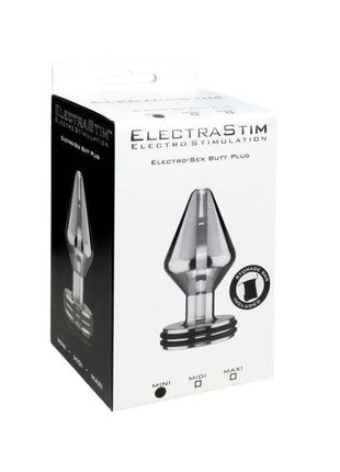 Mini Electro Butt Plug small metal conical anal plug with electrostimulation connection and storage bag
