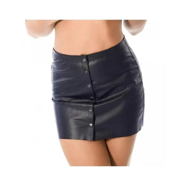 Mini Leather Skirt 42