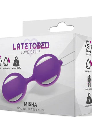 Misha Double Kegel Balls Silicone Purple