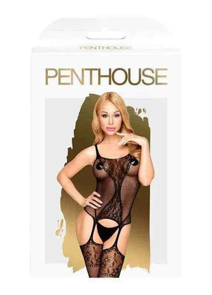 Black Miss Curvy Bodystocking lingerie showcasing a curve-flattering, breathable fit