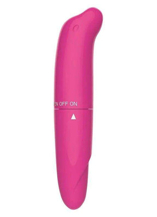 Morton Easy Quick Pink Stimulator Pink, a smooth bright-pink handheld device with a curved tip, button, and rotating base