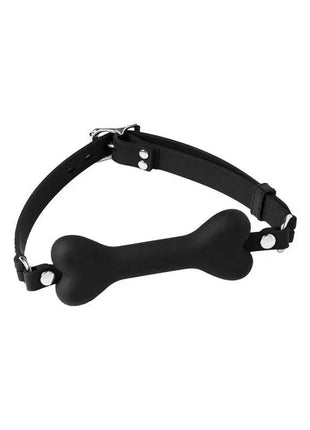 Black Mouthgag with Dogbone design for dog training and improved posture