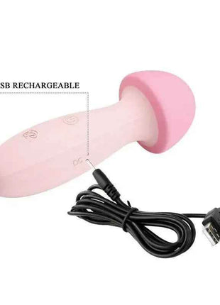 Mushroom Vibe/Massager silicone USB rechargeable massager with ergonomic mushroom design for relaxation and muscle tension relief