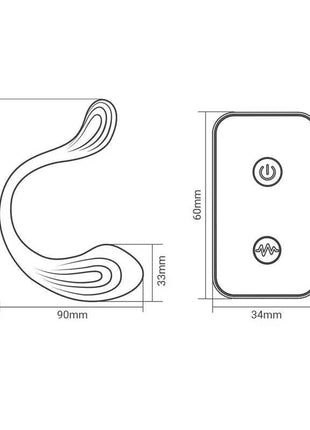 Nami Vibrating Egg remote control with sleek design and multiple vibration settings.