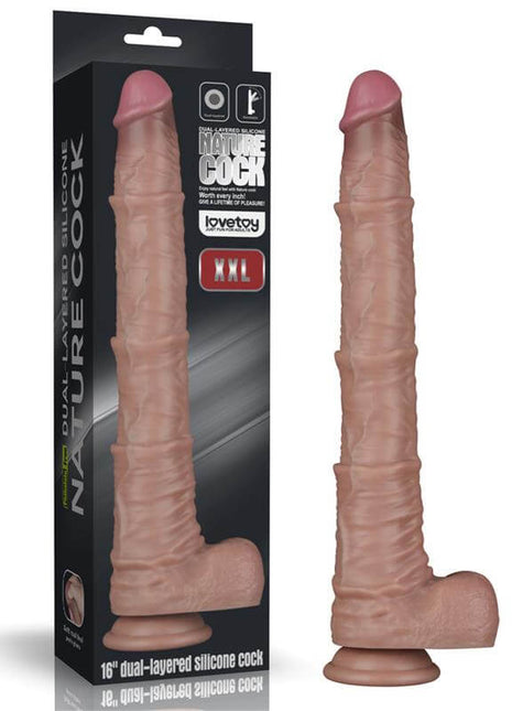 Dual Layered Bendable Dildo XXL 16