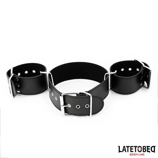 Neck and Wrist Cuff for BDSM Play