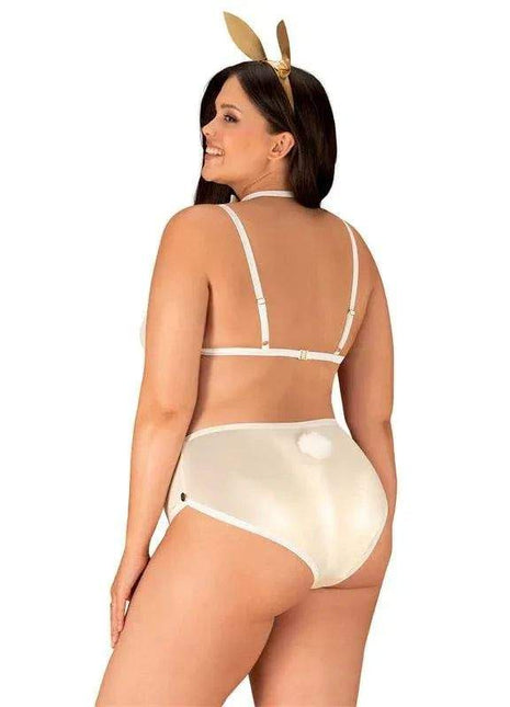 Neo Goldes 2 Pieces Set with a white two-piece lingerie look, featuring a strappy bra and high-waisted briefs