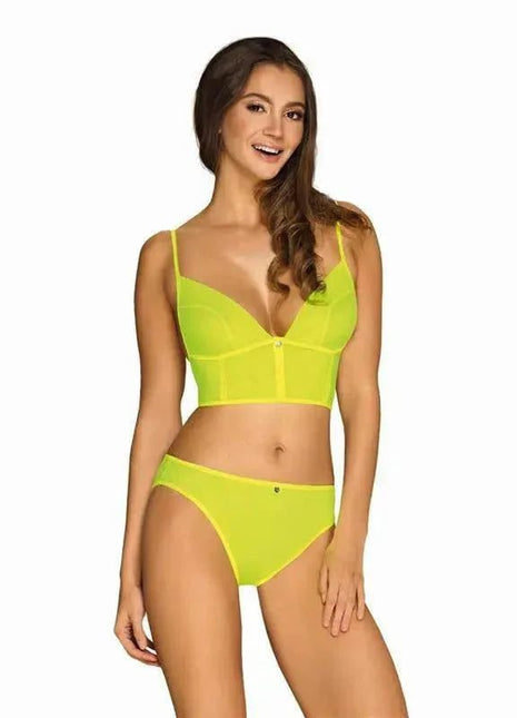Neonia 2 Pieces Zipper Set Neon Yellow S M
