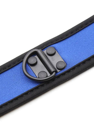 Neoprene Puppy Collar Adjustable Blue