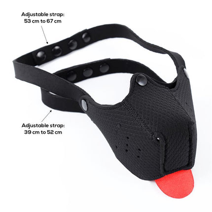 Puppy Face Adjustable Mask Black