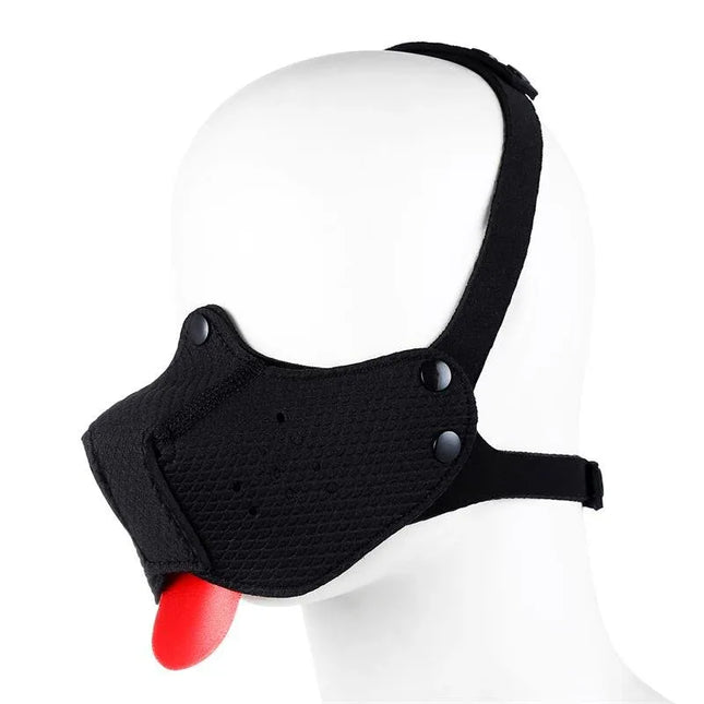 Puppy Face Adjustable Mask Black