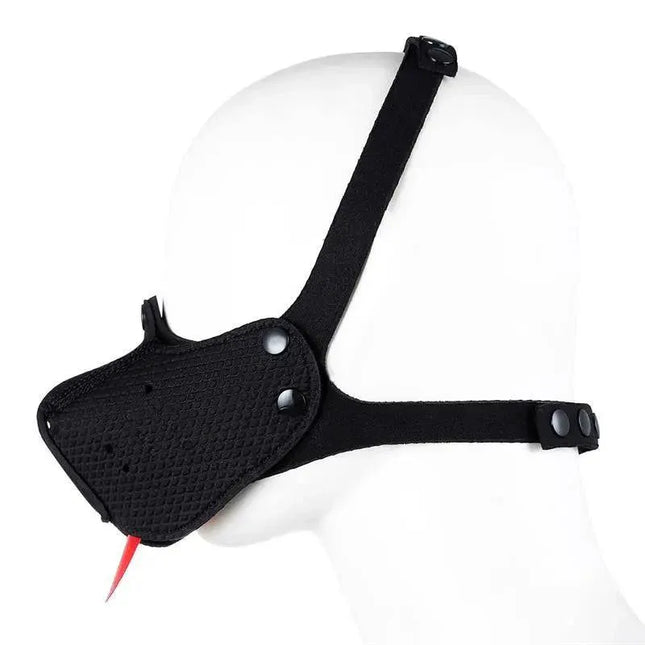 Puppy Face Adjustable Mask Black