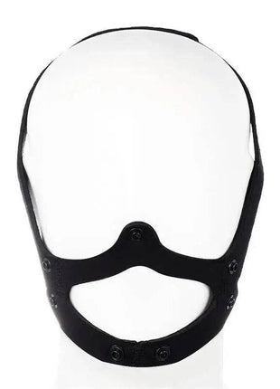 Black Puppy Face Adjustable Mask with breathable fabric and adjustable ear straps for adults