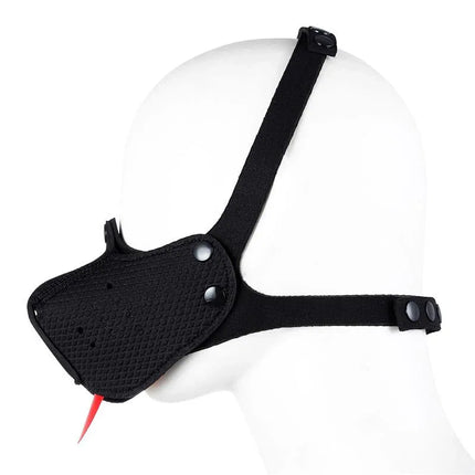Puppy Face Adjustable Mask Black