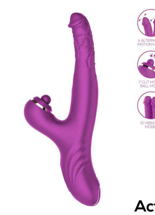 Clitoral Stimulator with Clit Hitting Ball and Alternating Dildos Nico