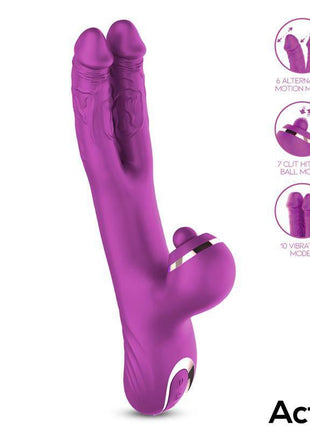 Clitoral Stimulator with Clit Hitting Ball and Alternating Dildos Nico