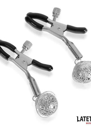 Nipple Clamps with Bell Silver and Black