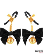 Nipple clamps with Bow Black