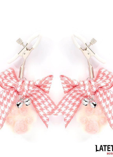 Nipple Clamps with Kitty Paw Pompon