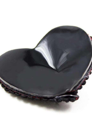 Black and red lace nipple covers for stylish lingerie