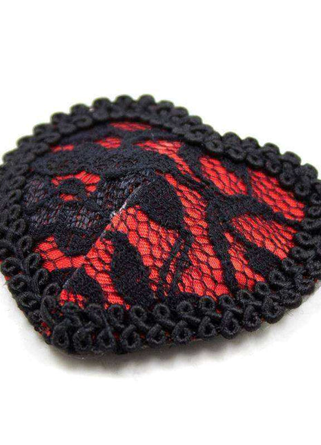 black and red lace nipple covers stylish and comfortable