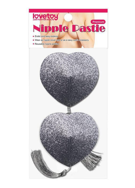 Nipple Covers Reusable Silver Glitter