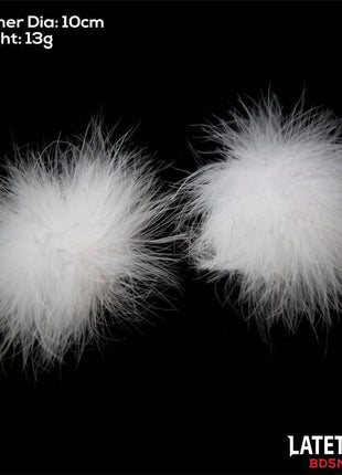 Nipple Covers with Feather