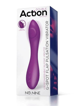 Premium silicone G-Spot vibrator with dynamic flap function and magnetic USB charging.