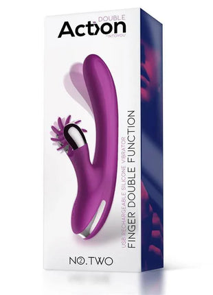 No. Two Finger Vibrator with Rotating Wheel