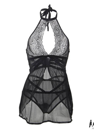 Nova Open Back Babydoll and Thong