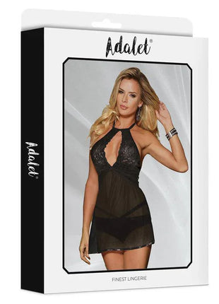 Nova Open Back Babydoll and Thong