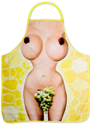 stylish nude grape apron with adjustable fit and pockets