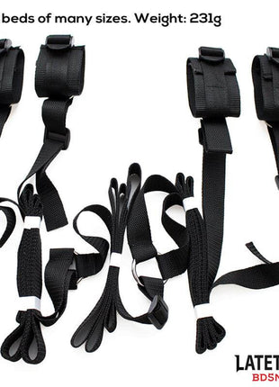 Nylon Bed Bondage Restraints System (without hook)